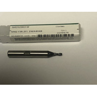 .0787" 2mm  2 FLUTE SINGLE END TiAlN COATED COBALT END MILL 6mm Shank 