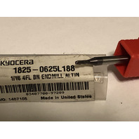 .0625" 1/16" 4 Flute Single End AlTiN Coated Carbide Ball End Mill