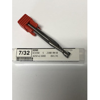 7/32" 2 FLUTE SINGLE END CARBIDE END MILL 7/32" x 5/8" x 1/4" x 2-1/2"