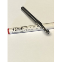 .2031" 13/64" 2 Flute Single End Carbide Ball End Mill