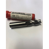 .6250" 5/8" 4 FLUTE SINGLE END CARBIDE END MILL .015" CORNER RADIUS
