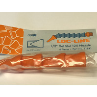 LOC-LINE 1/2" FLAT SLOT 125 NOZZLE PACK OF 4 