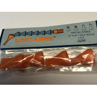 LOC-LINE 1/2" FLAT 7 HOLE NOZZLE PACK OF 4 