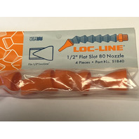 LOC-LINE 1/2" FLAT SLOT 80 NOZZLE PACK OF 4 