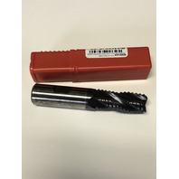 3/4" 4 Flute Coarse Pitch Center Cutting Cobalt TiAlN Coated Roughing End Mill