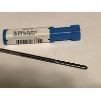 .125" 1/8" 4 Flute Extra Long Length AlTiN Coated Carbide Ball End Mill