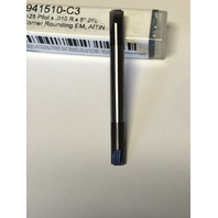 .010" Radius 2 Flute AlTiN Coated Double End Carbide Corner Rounding End Mill