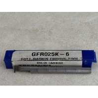 3/16" SOLID CARBIDE GROOVING TOOL .025" WIDE FULL RADIUS GFR025K-6