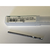 .0785" #47 CARBIDE SCREW MACHINE LENGTH DRILL 135 DEGREE SPLIT POINT