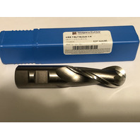 .875" 7/8" 2 FLUTE SINGLE END HIGH SPEED STEEL BALL END MILL 5/8" SHANK