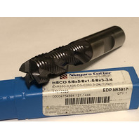 .625" 5/8" 4 FLUTE REGULAR LENGTH FINE PITCH TiAlN HSCO ROUGHING END MILL