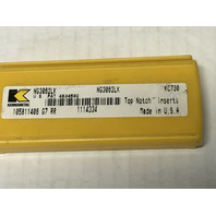 NG 3062LK KC730 .062" TOP NOTCH STYLE GROOVING INSERTS PACK OF 5