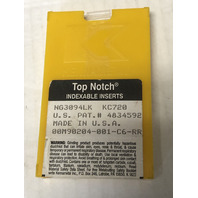 NG 3094LK KC720 .094" TOP NOTCH STYLE GROOVING INSERTS PACK OF 4