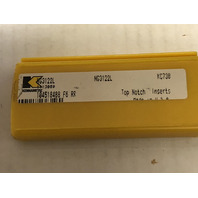 NG 3122L KC730 .122" TOP NOTCH STYLE GROOVING INSERTS PACK OF 5