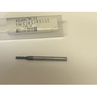 .0781" 5/64" 4 FLUTE SINGLE END TiAlN COATED CARBIDE END MILL