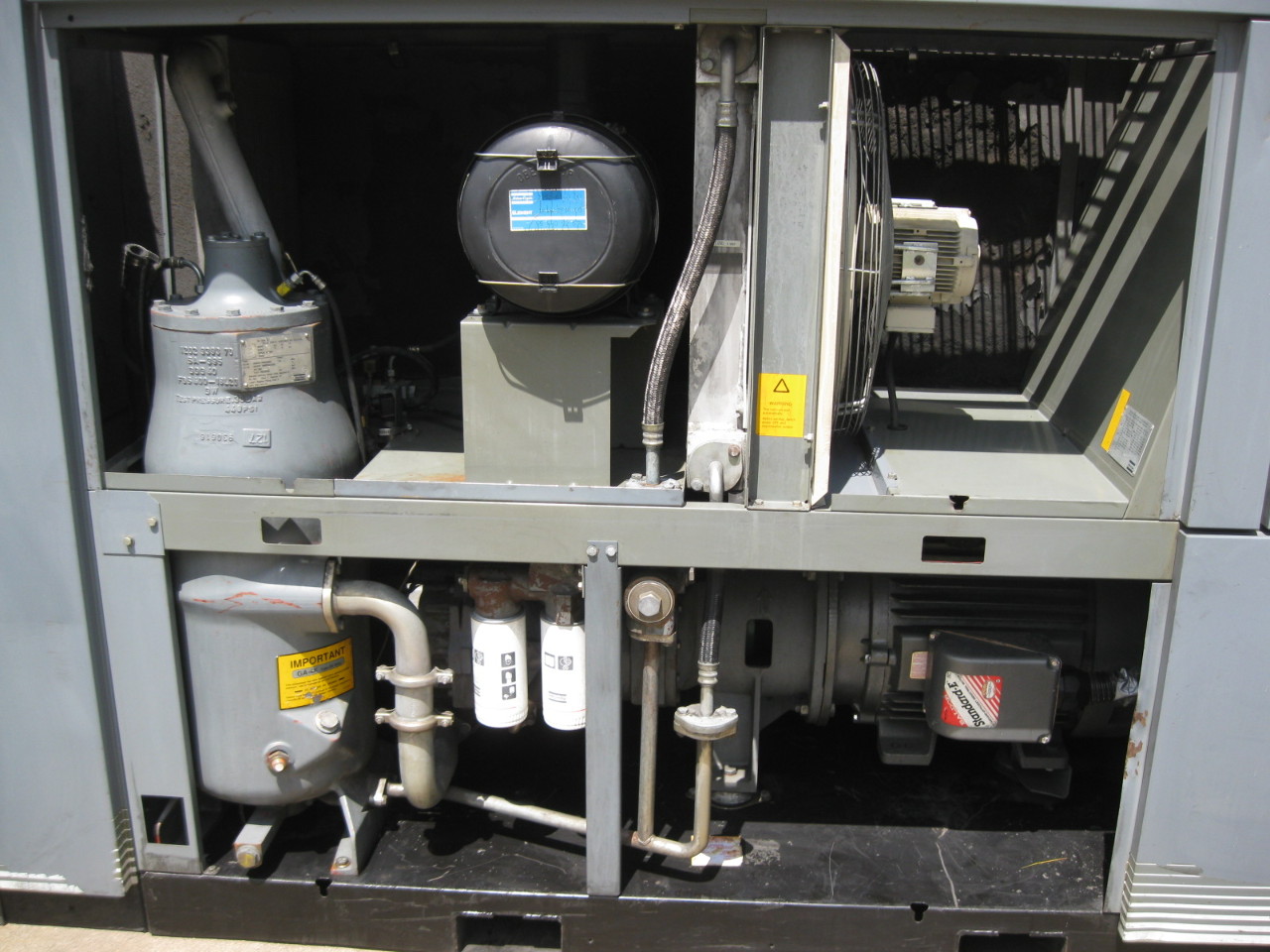 Atlas Copco GA55 Rotary Screw Air Compressor 75 Hp 352 CFM 125 PSI | eBay