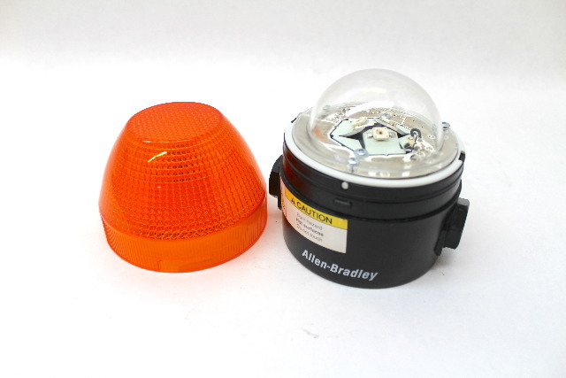 Allen Bradley 855BS-ABS Amber 90mm LED Steady/Flashing Beacon Lamp