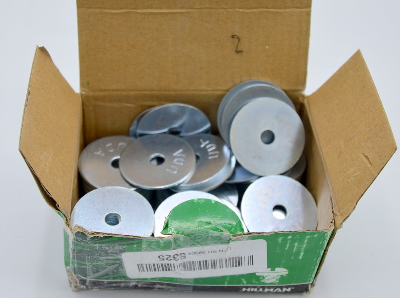 100 Pieces Hillman 290018 Zinc Fender Washers 1//4 x 1-1//2