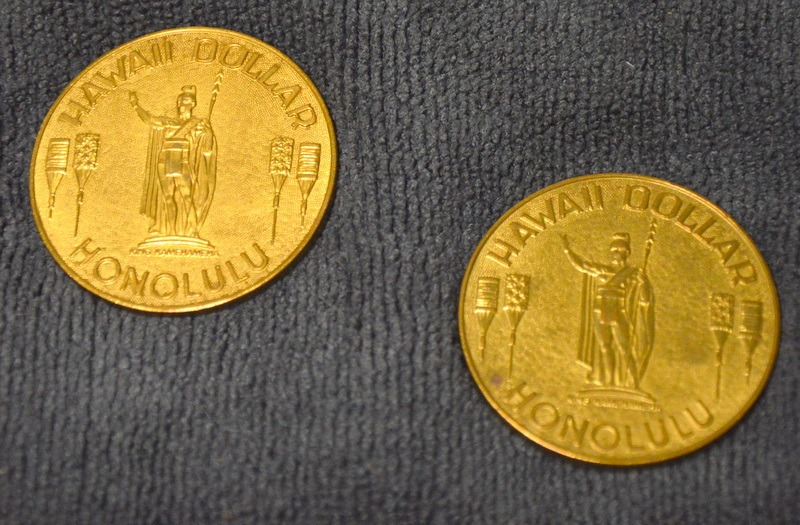 Aloha from HawaiiWaikiki Beach Diamond Head Dollar Coin Honolulu. 2