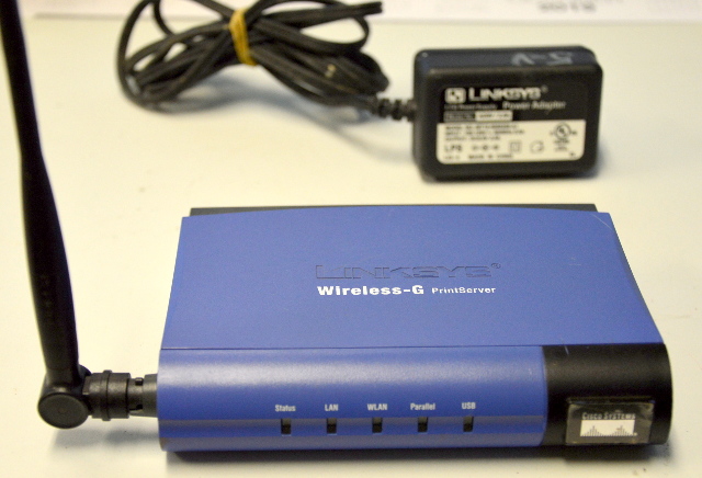 linksys wireless print server