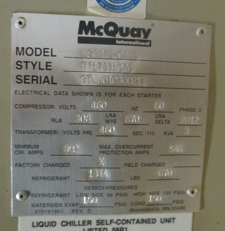 Mcquay WSC079-CAAA Air Conditioning Microtech Control Panel | eBay