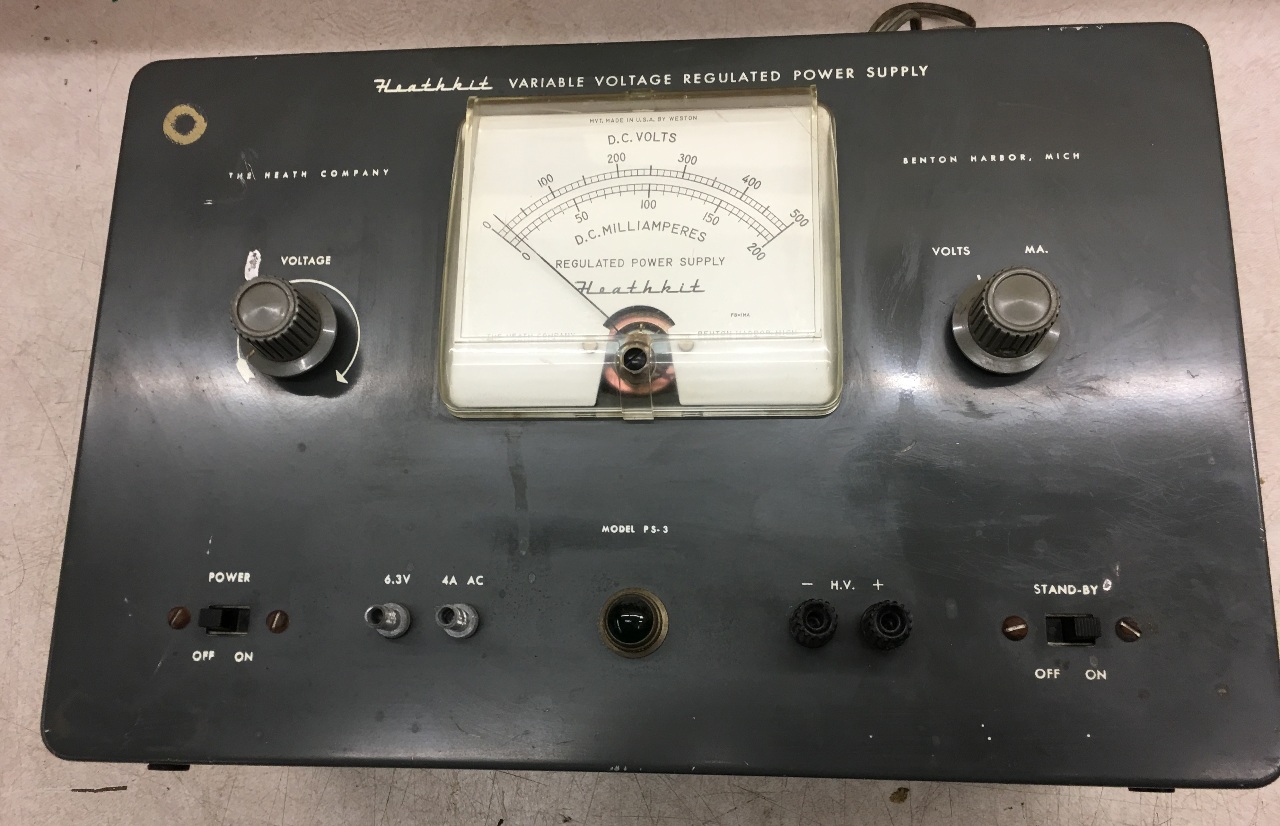 Heathkit PS3 Variable Voltage Regulated Power Supply Daves