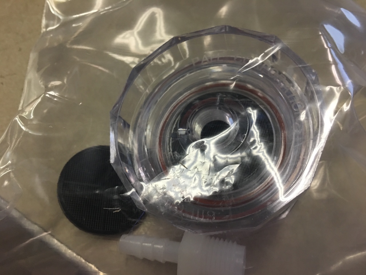 Pall 47 mm InLine Filter Holder, Polycarbonate PN 1119 Daves Industrial Surplus LLC