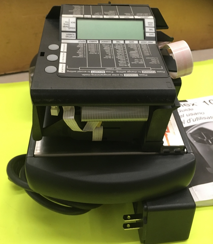 SIMPLEX 100 Time Clock & Date stamp/Adapter/Key/1Sealed ribbon/time