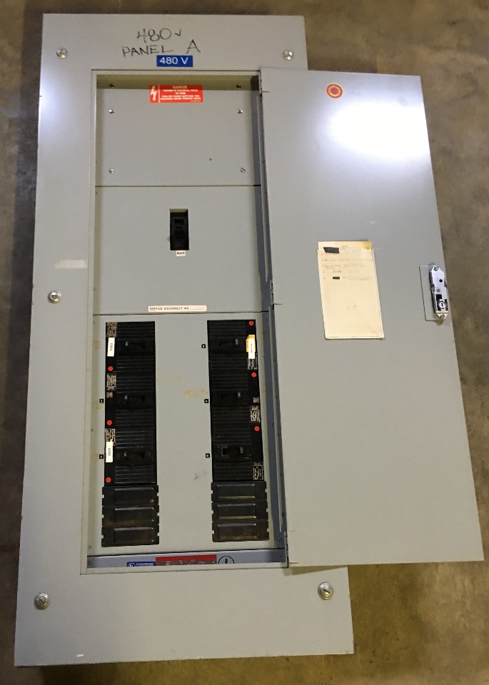 General Electric 225 Amp Breaker Panel MainBreaker with 6 breakers Daves Industrial Surplus LLC