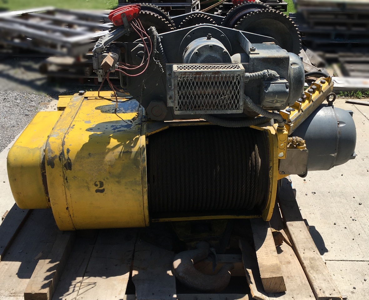 Dresser Load Lifter 10 Ton Wire Rope Hoist With Power Trolley 460 V