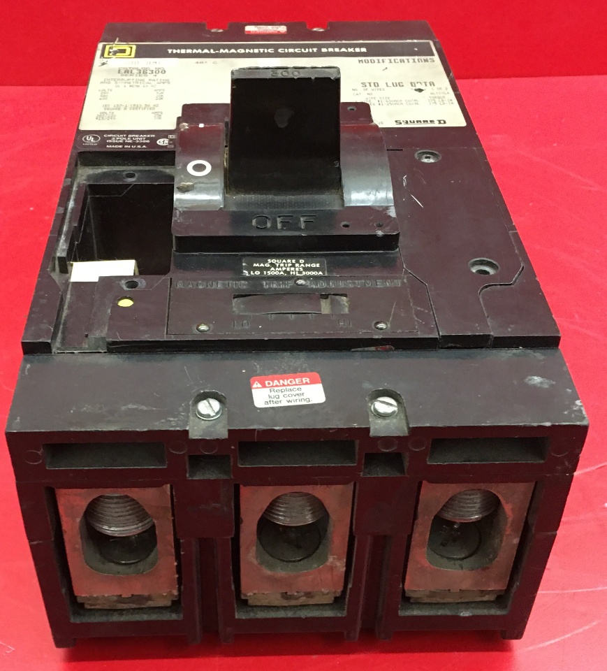 Square D 300 A 600 V Thermal Trip Breaker LAL36300 Daves