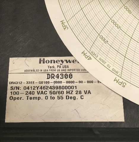 HONEYWELL DR4300 Circular Chart Recorder | eBay