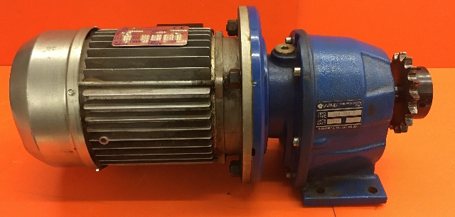 Bonani Motor Type TR80B4 with Varmec Gear Reducer 9:92 Ratio