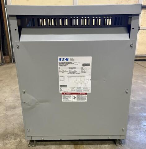 Eaton 30KVA Transformer 480 delta - 208Y/120 V 3PH 60Hz Type: DT-3