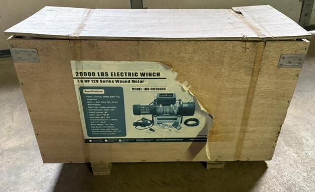 LandHonor 20,000 lb Electric Winch LHR-EW20000 7.8 HP 12V