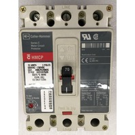 Cutler Hammer Series C Motor CIrcuit Protector 70 AMPs, 3 Poles 600VAC-250VDC, HMCP070M2C Cutler Hammer Series C Motor CIrcuit Protector 70 AMPs, 3 Poles 600VAC-250VDC, HMCP070M2C