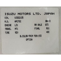 1999 GMC W3500 Aluminum Stake Truck 5.7L Vortec V8 Gasoline Engine GVW: 11,050 (Class 3)