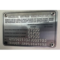 1999 GMC W3500 Aluminum Stake Truck 5.7L Vortec V8 Gasoline Engine GVW: 11,050 (Class 3)