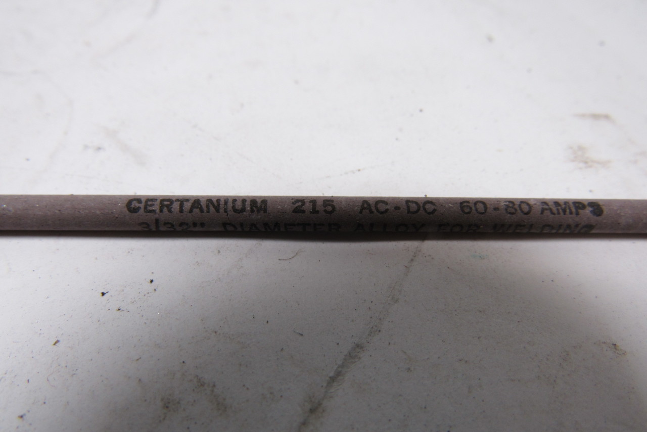 Certanium Welding Rod Chart