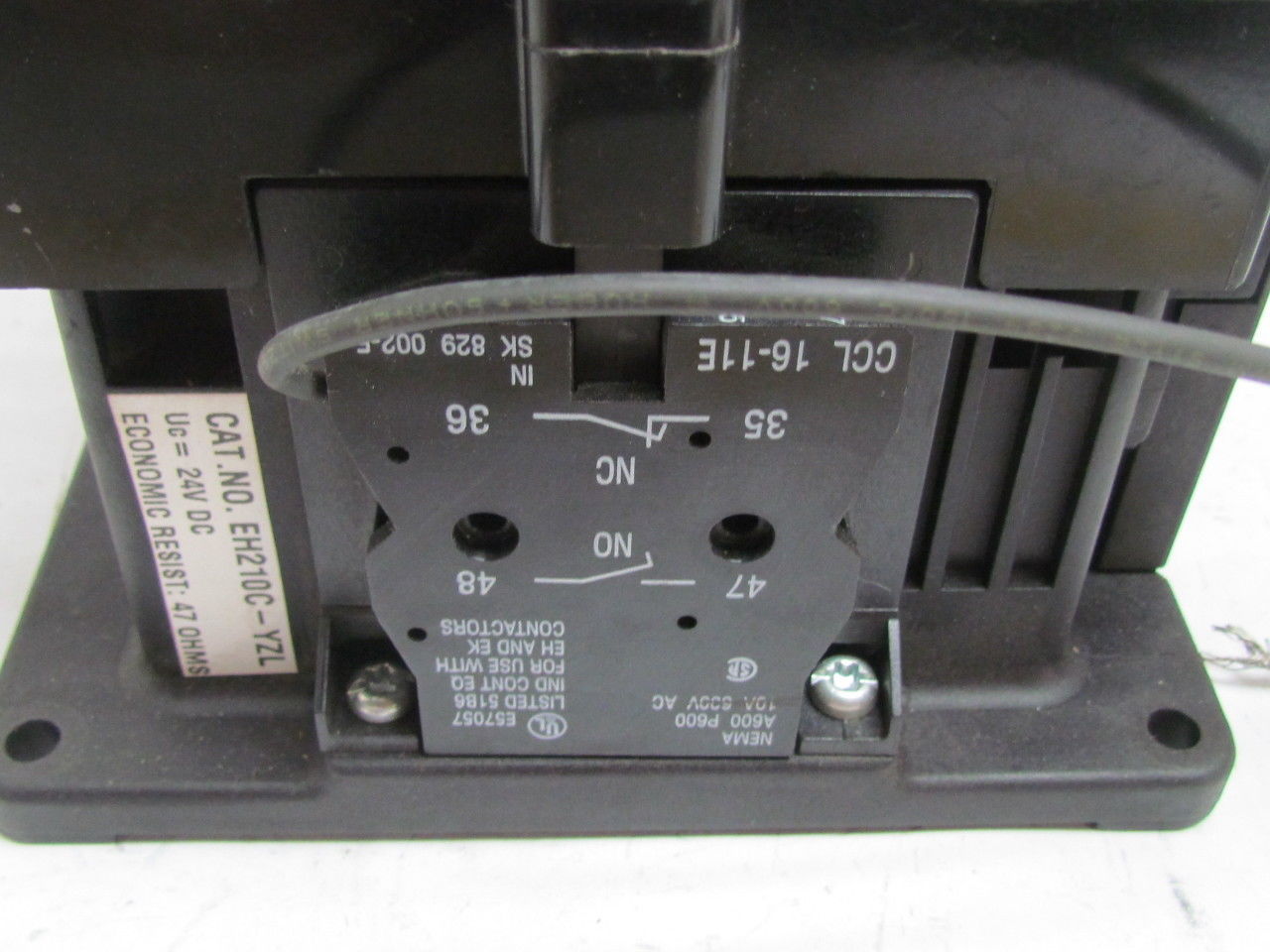 ABB EH210C-YZL EH-210 SK-825-402 Contactor 24V DC Coil 3 Pole 600VAC