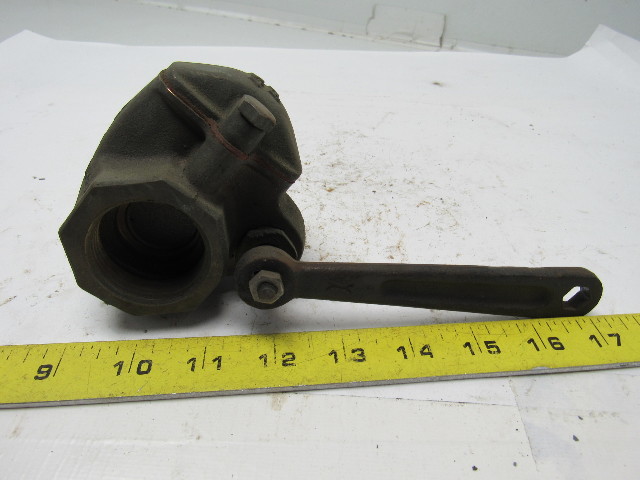 3" NPT 200 WOG Quick Opening Lever Gate Valve - Bronze Brass Rising Stem (MVF BR01111419)