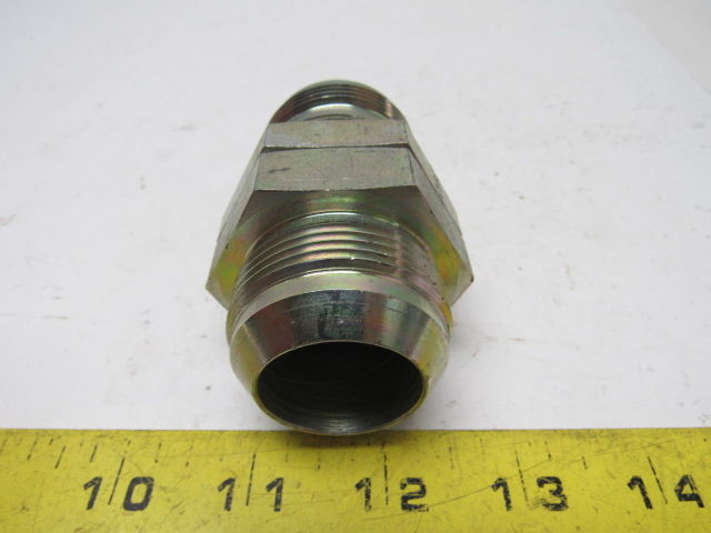 Steel JIC 20 Bulkhead Union 1 5 8 12 Thread For 1 1 4 Tube Hydraulic 