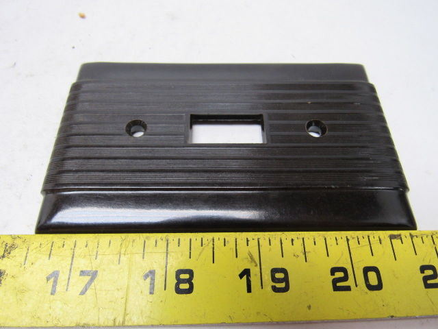 Pass U0026 Seymour Vintage Brown Rib Single Gang Switch Plate
