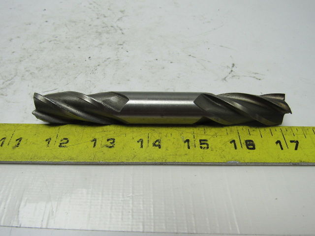 3//8 x 3//8/" Shank 4F HSS Center Cutting Double End Mill