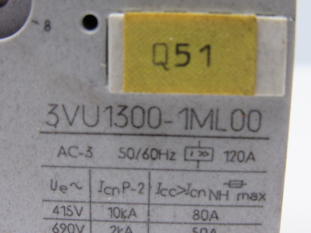 Disjoncteur Siemens 3VU1300-1ML00 6-10A - Occasion Fonctionnel