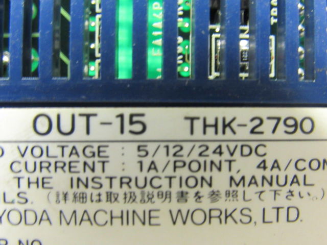 Free Shipping Toyopuc OUT-15 Output Module THK-2790 VGC!!