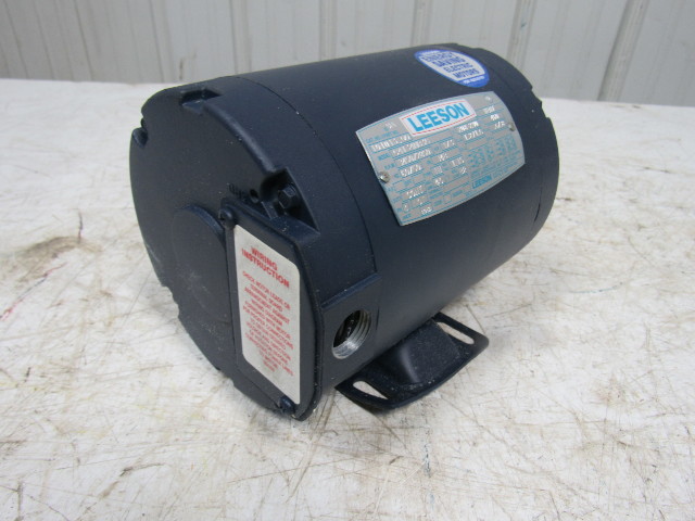 LEESON 101013-00 1/3 HP AC Electric Motor 208-230/460 C4T34NB3D J48 ...