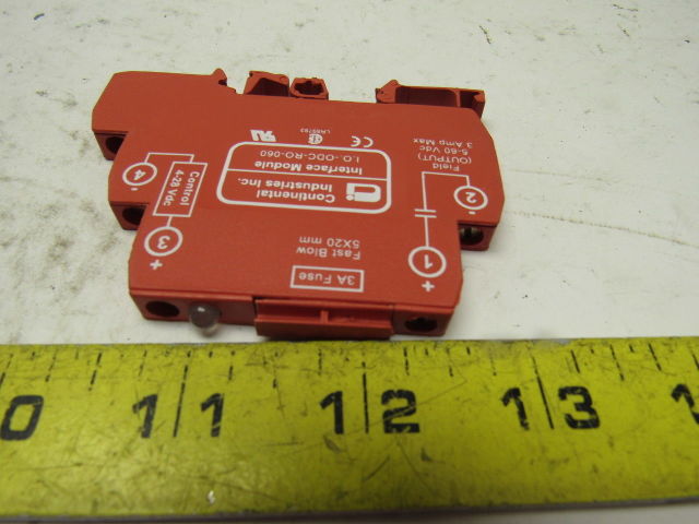 CONTINENTAL I.O.-ODC-R0-060 INTERFACE MODULE SOLID STATE RELAY 3A