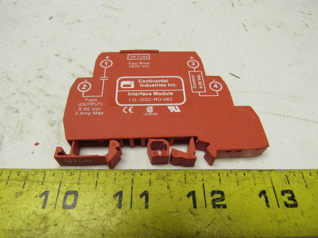 CONTINENTAL I.O.-ODC-R0-060 INTERFACE MODULE SOLID STATE RELAY 3A
