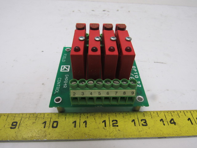 OPTO 22 G4PB4R Filed Control IO Mounting Rack w/4 G$ ODC24 Modules ...